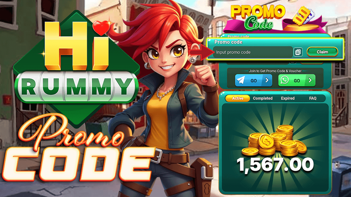 HI RUMMY-DAILY PROMO CODE – WIN PRIZES EVERY DAY!